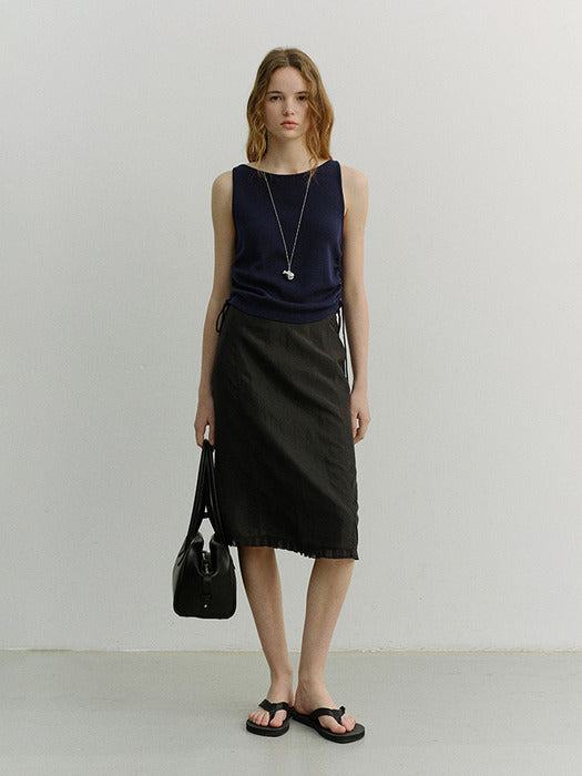 Dunst Layering Knit Top Navy