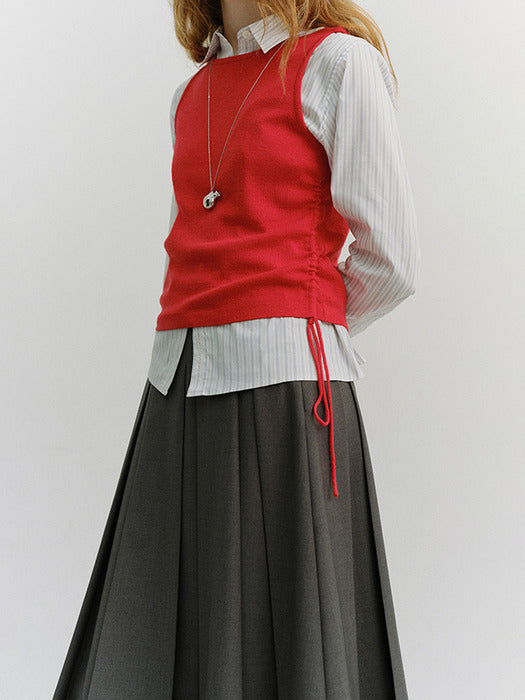 [dunst] Layering Knit Top RED_UDSW6A202R2
