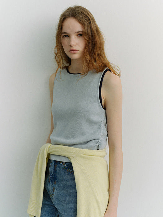 Dunst Layering Knit Top Soft Blue
