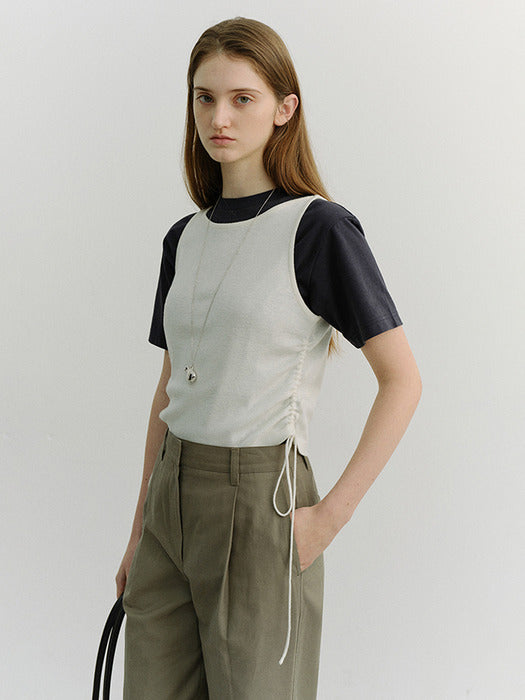 Dunst Layering Knit Top Off White