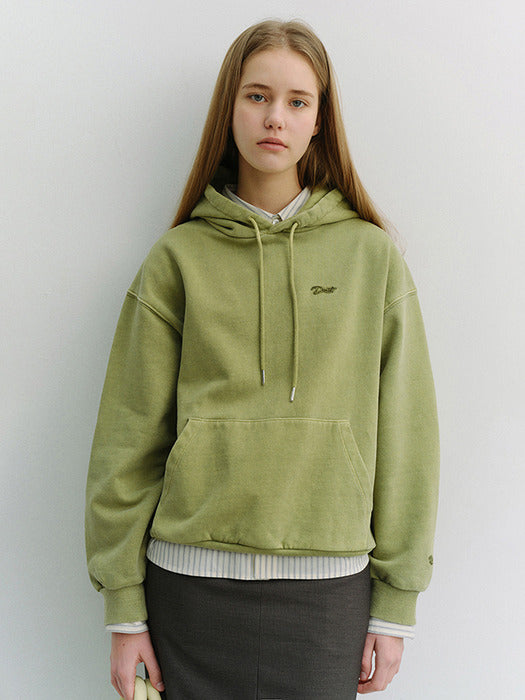 Dunst Unisex Garment Dyed Hoodie Olive Green