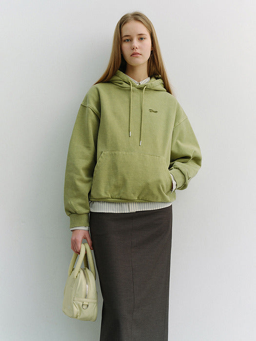Dunst Unisex Garment Dyed Hoodie Olive Green