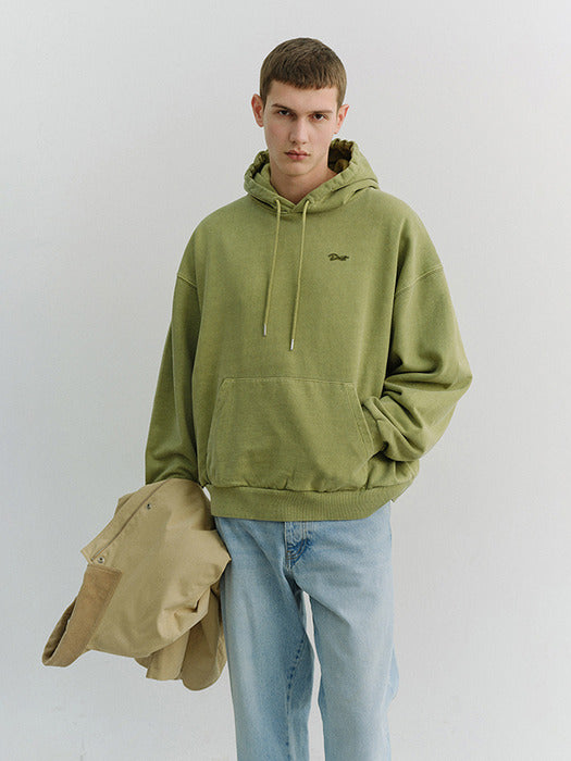 Dunst Unisex Garment Dyed Hoodie Olive Green