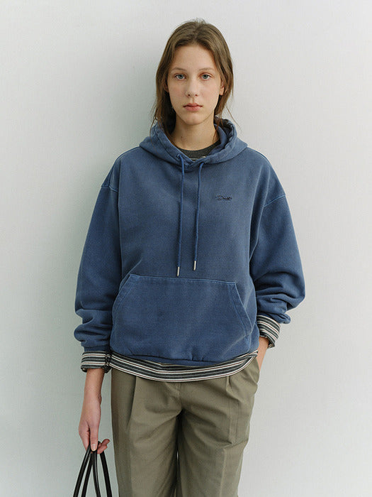 [dunst] UNISEX GARMENT DYED HOODIE BLUE_UDTS6A113B2