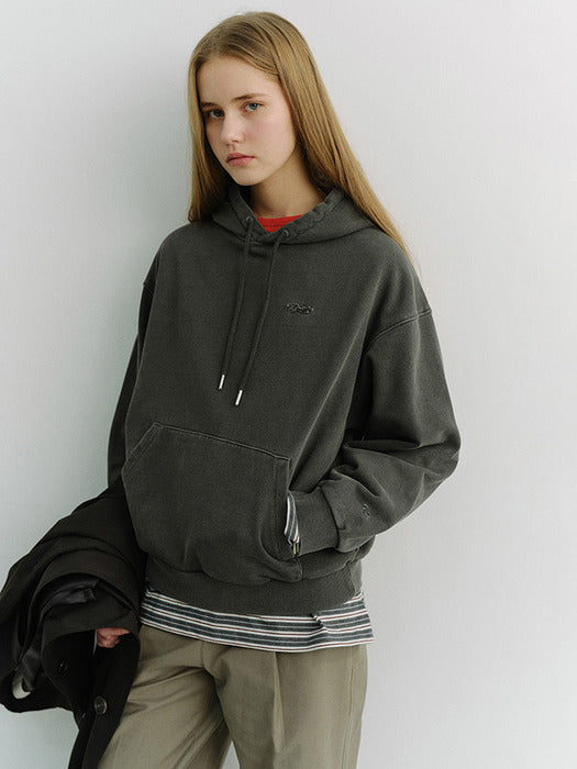 Dunst Unisex Garment Dyed Hoodie Black