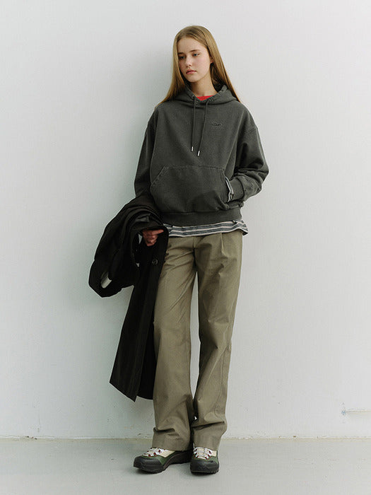 Dunst Unisex Garment Dyed Hoodie Black