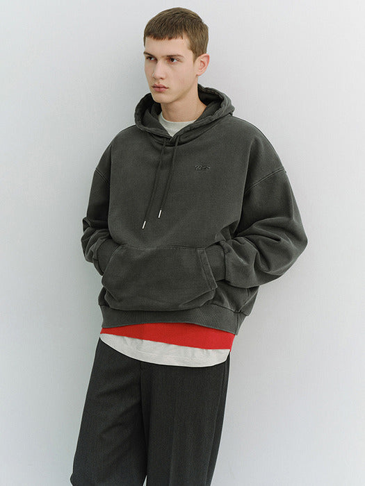 Dunst Unisex Garment Dyed Hoodie Black