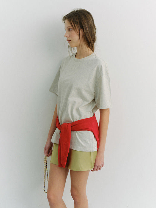 Dunst Unisex Loose T-Shirt Oatmeal Melange