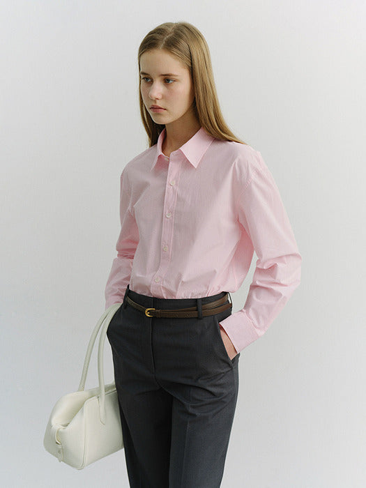 Dunst Unisex Soft Poplin Shirt Soft Pink