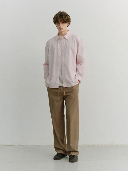 Dunst Unisex Soft Poplin Shirt Soft Pink