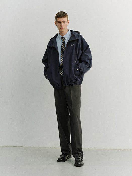 Dunst Unisex Logo Windbreaker Navy