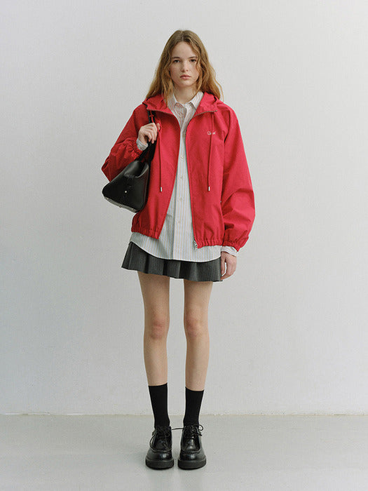 Dunst Unisex Logo Windbreaker Red