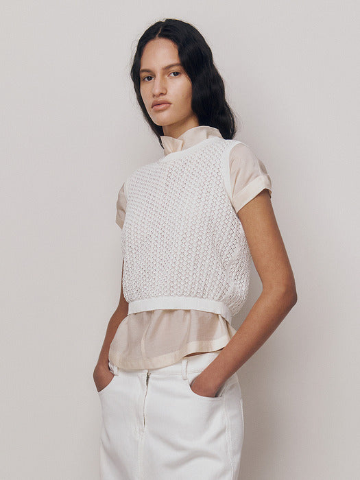 Kindersalmon Acacia Vest White