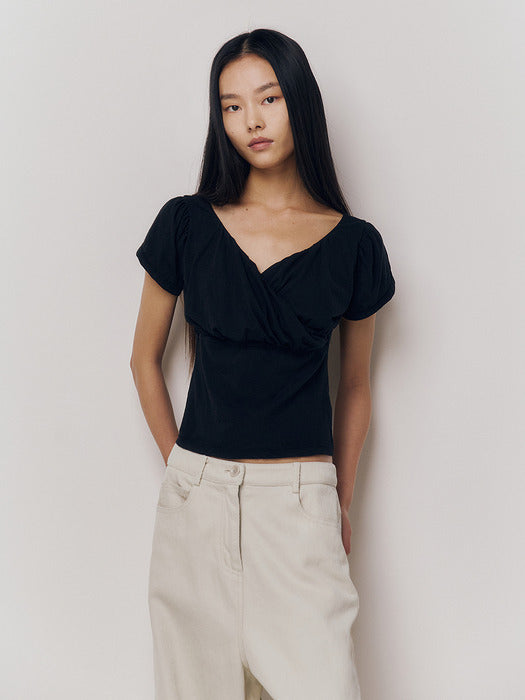 Kindersalmon Emily Jersey Top Black