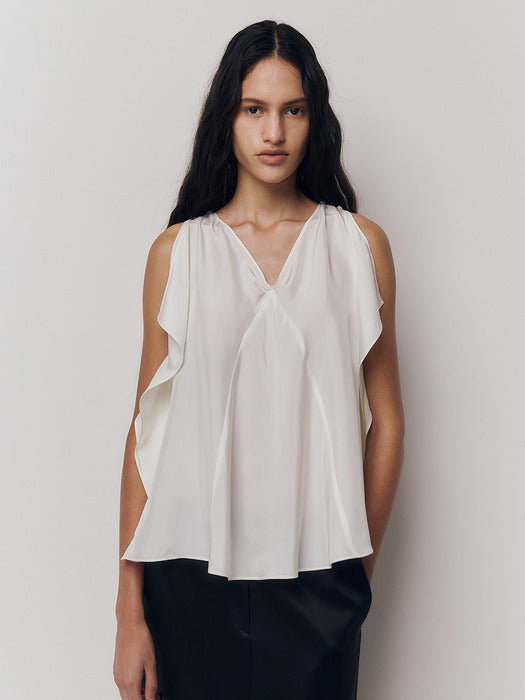 Kindersalmon Arden Silk Blouse Cream