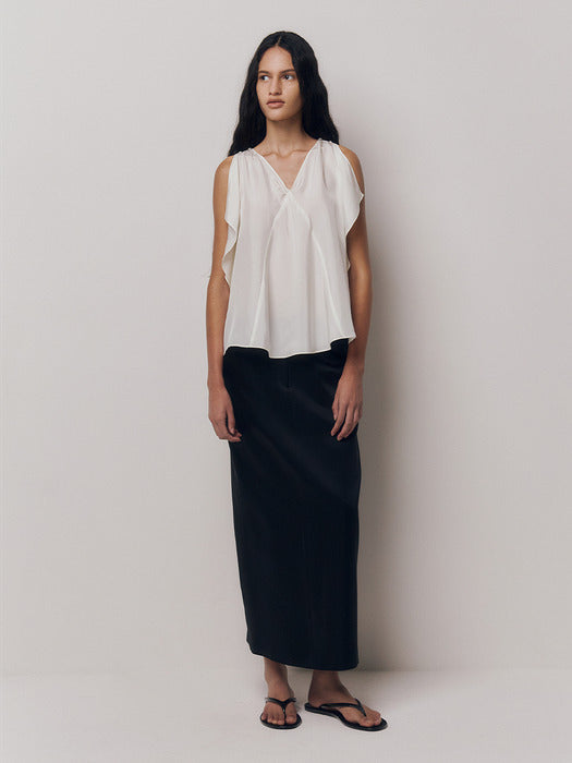 Kindersalmon Arden Silk Blouse Cream