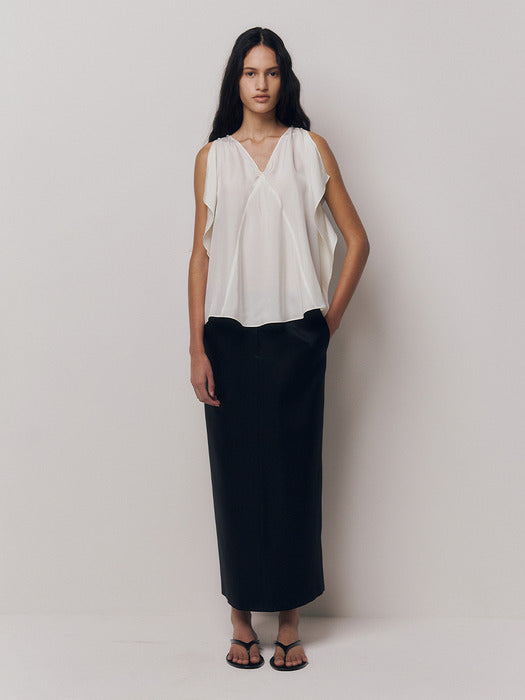 Kindersalmon Arden Silk Blouse Cream