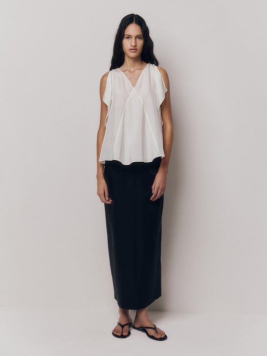 Kindersalmon Arden Silk Blouse Cream