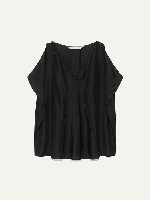 Kindersalmon Arden Silk Blouse Black
