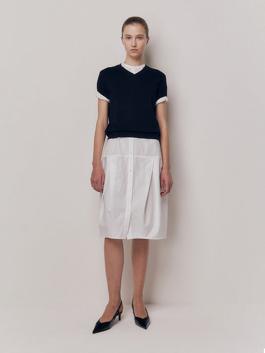 Kindersalmon Ben Cotton Dress White