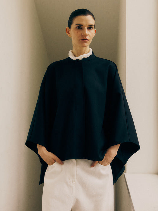 Kindersalmon Hay Cape Dark Navy