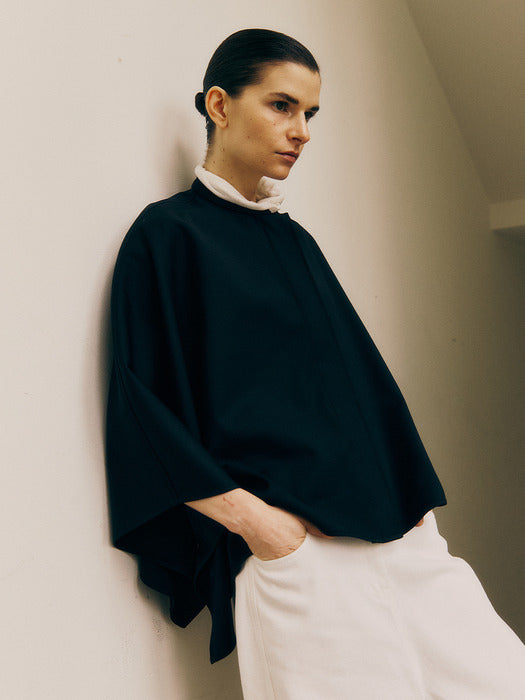 Kindersalmon Hay Cape Dark Navy