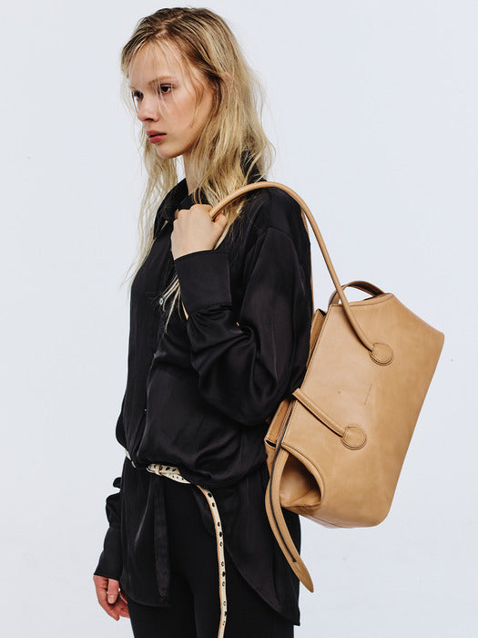 Margesherwood Boat Shopper Large french beige pull-up