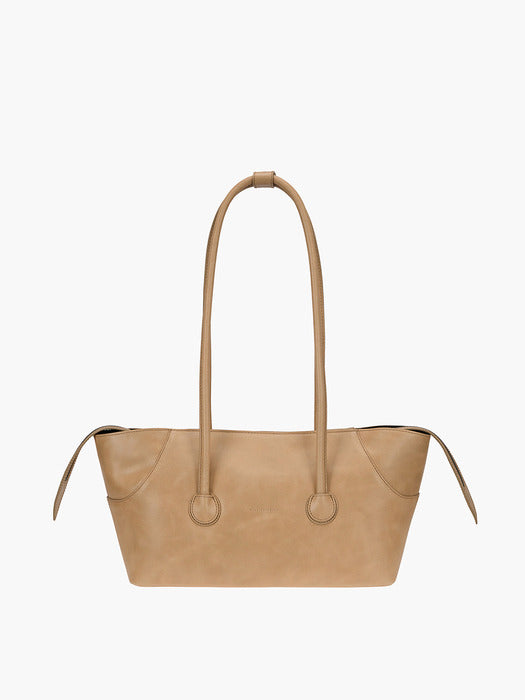Margesherwood Boat Shopper Large french beige pull-up