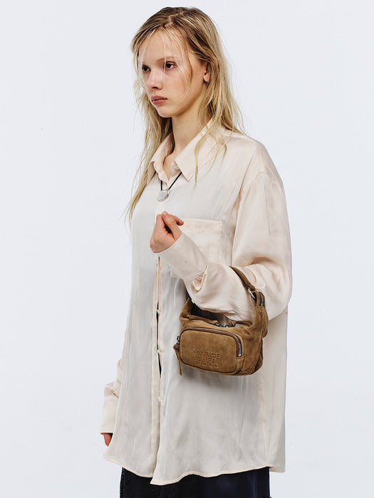 Margesherwood City Hobo Micro cappuccino suede