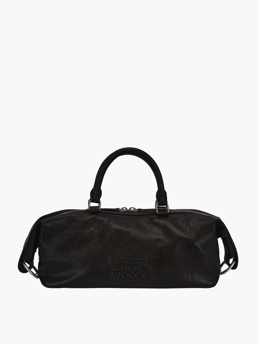 Margesherwood Dumpling EW Tote black washed nappa