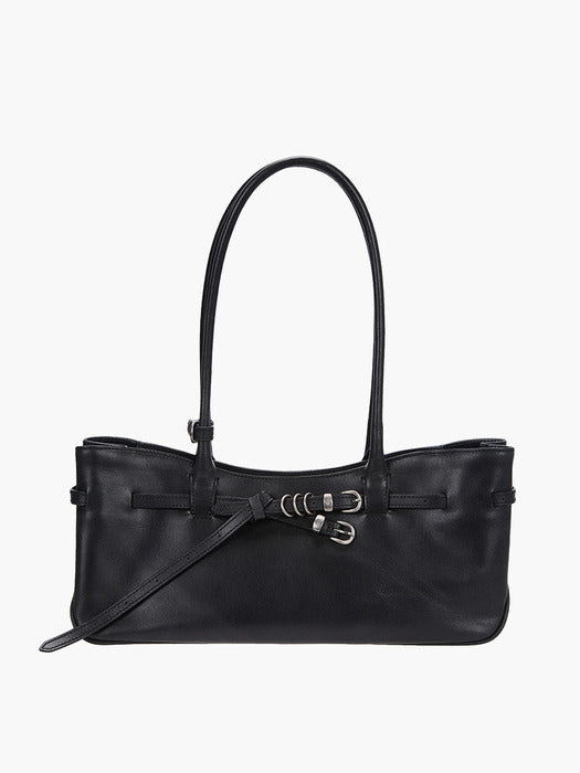 Margesherwood Grandma Used Shoulder Bag black pull-up