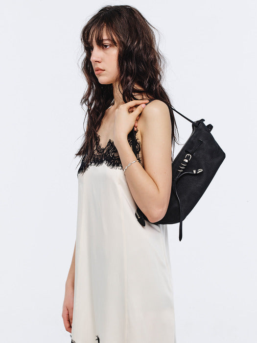[Margesherwood] Grandma Used Sling BAG_black nubuck