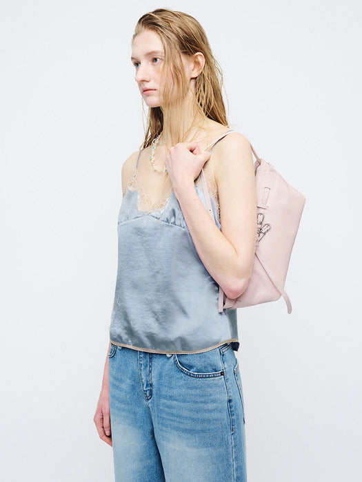 Margesherwood Grandma Used Sling Bag pale pink cracked