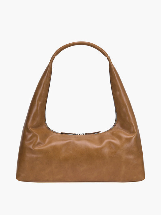 [Margesherwood] Hobo LARGE_saddle brown pull-up