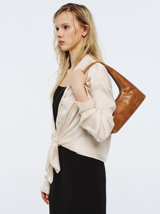 Margesherwood Hobo Shoulder saddle brown pull-up