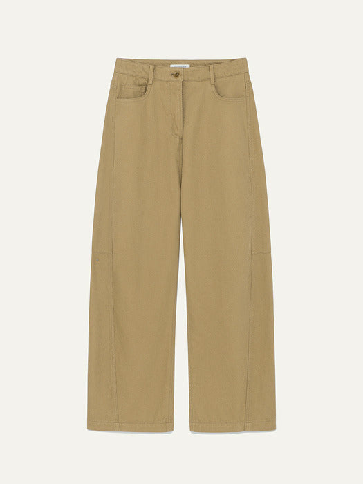 [Kindersalmon] Gaius Cotton Pants Caramel