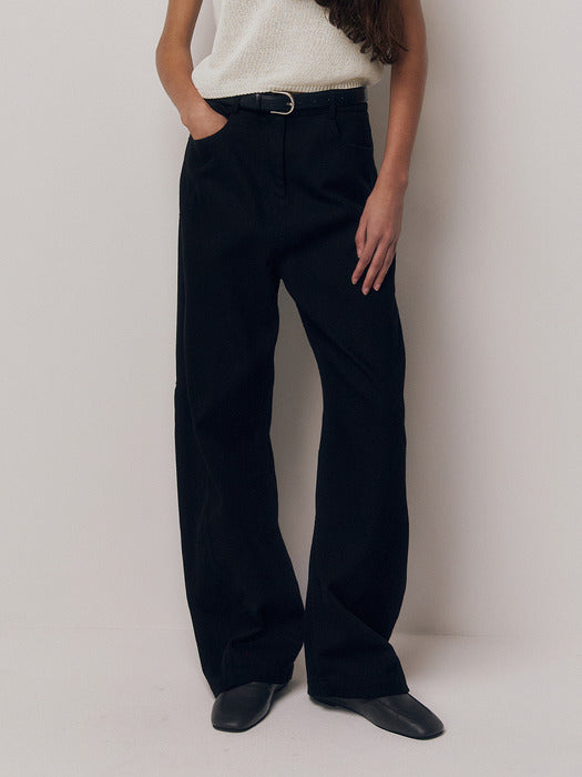 Kindersalmon Gaius Cotton Pants Black