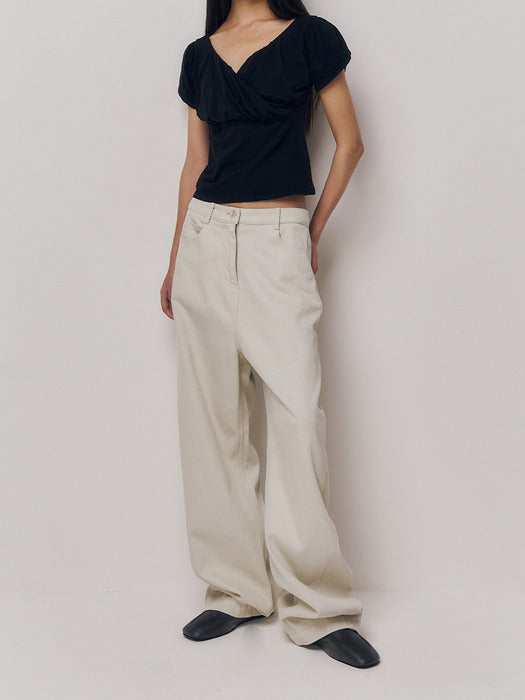Kindersalmon Gaius Cotton Pants Chalk