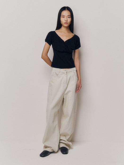 Kindersalmon Gaius Cotton Pants Chalk