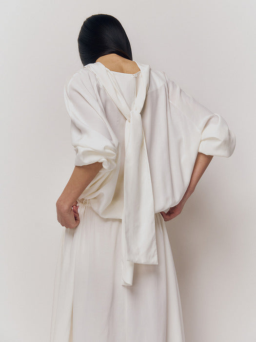 Kindersalmon Lean Dress Ivory