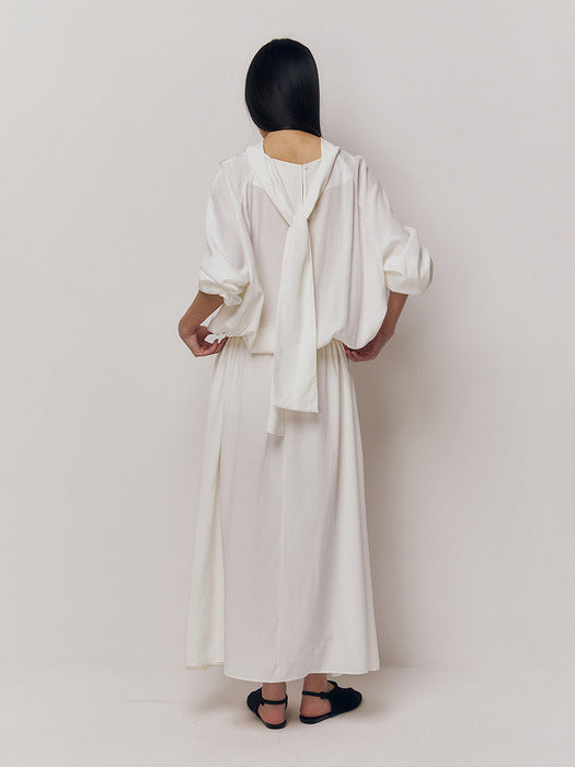Kindersalmon Lean Dress Ivory