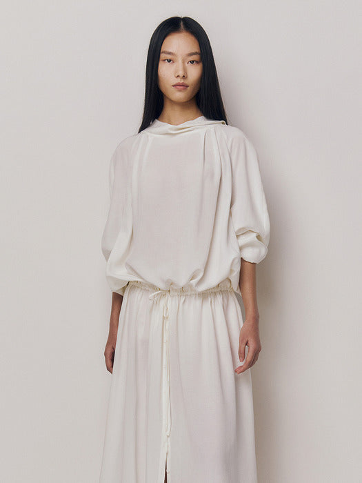 Kindersalmon Lean Dress Ivory