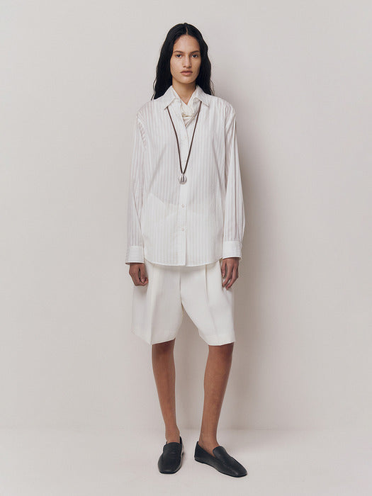 Kindersalmon Tacit Shirt White Stripe