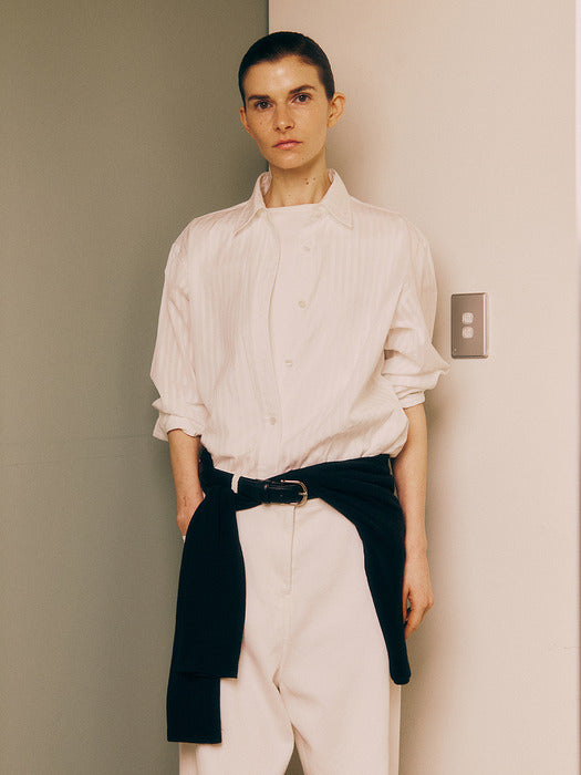 Kindersalmon Tacit Shirt White Stripe