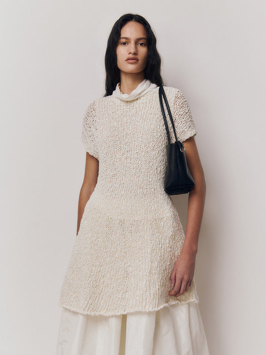Kindersalmon Crinkled Skirt Off-White