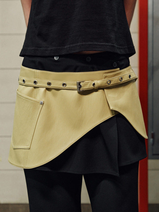 Raive Fake Leather Layered Belt