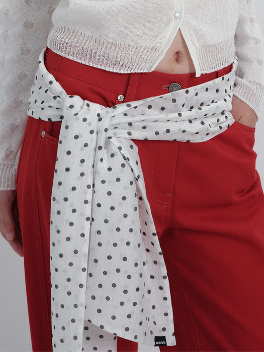 [raive] Dot Layered Muffler VX6SF380_2color