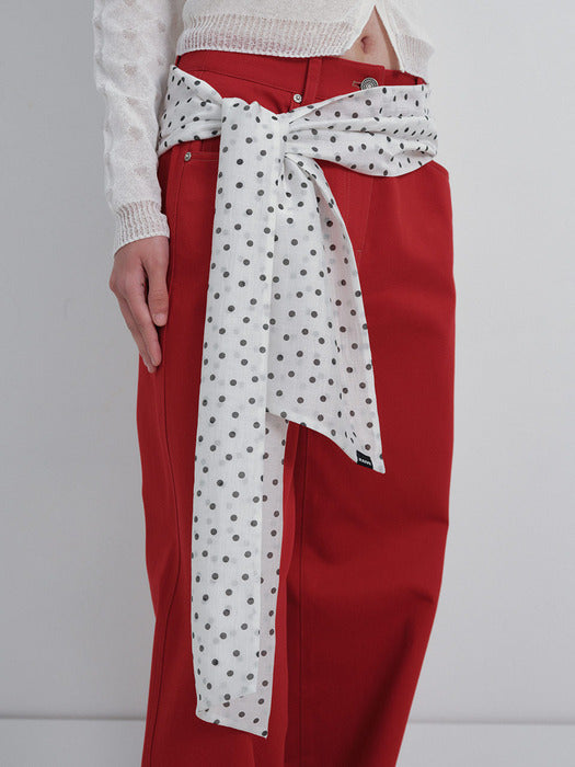 [raive] Dot Layered Muffler VX6SF380_2color