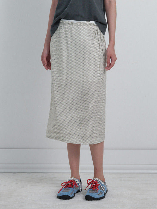Raive Check Strap Skirt