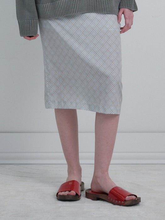 Raive Check Strap Skirt